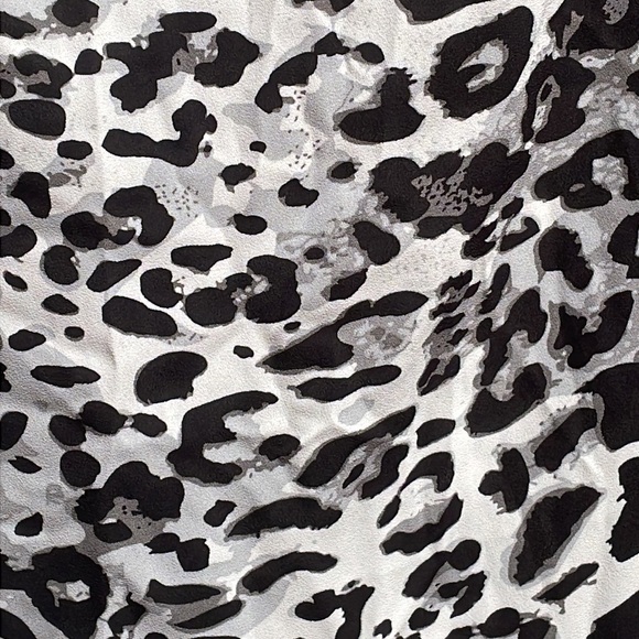 NWT-NY & Co.Black & White Leopard Print 2 Piece Set/ Skirt & Top Size XXL - Picture 10 of 13
